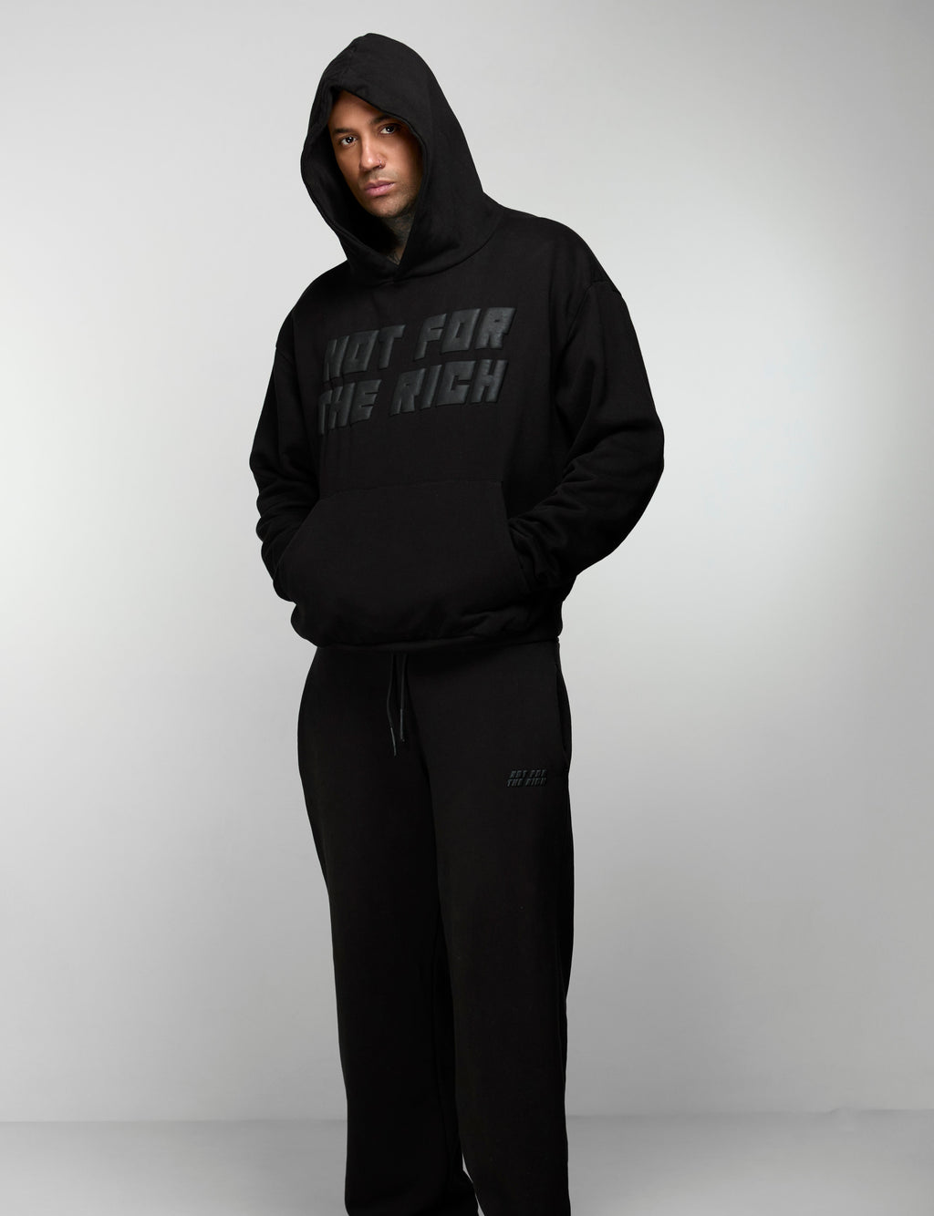 BASIC PUFF LOGO HOODIE