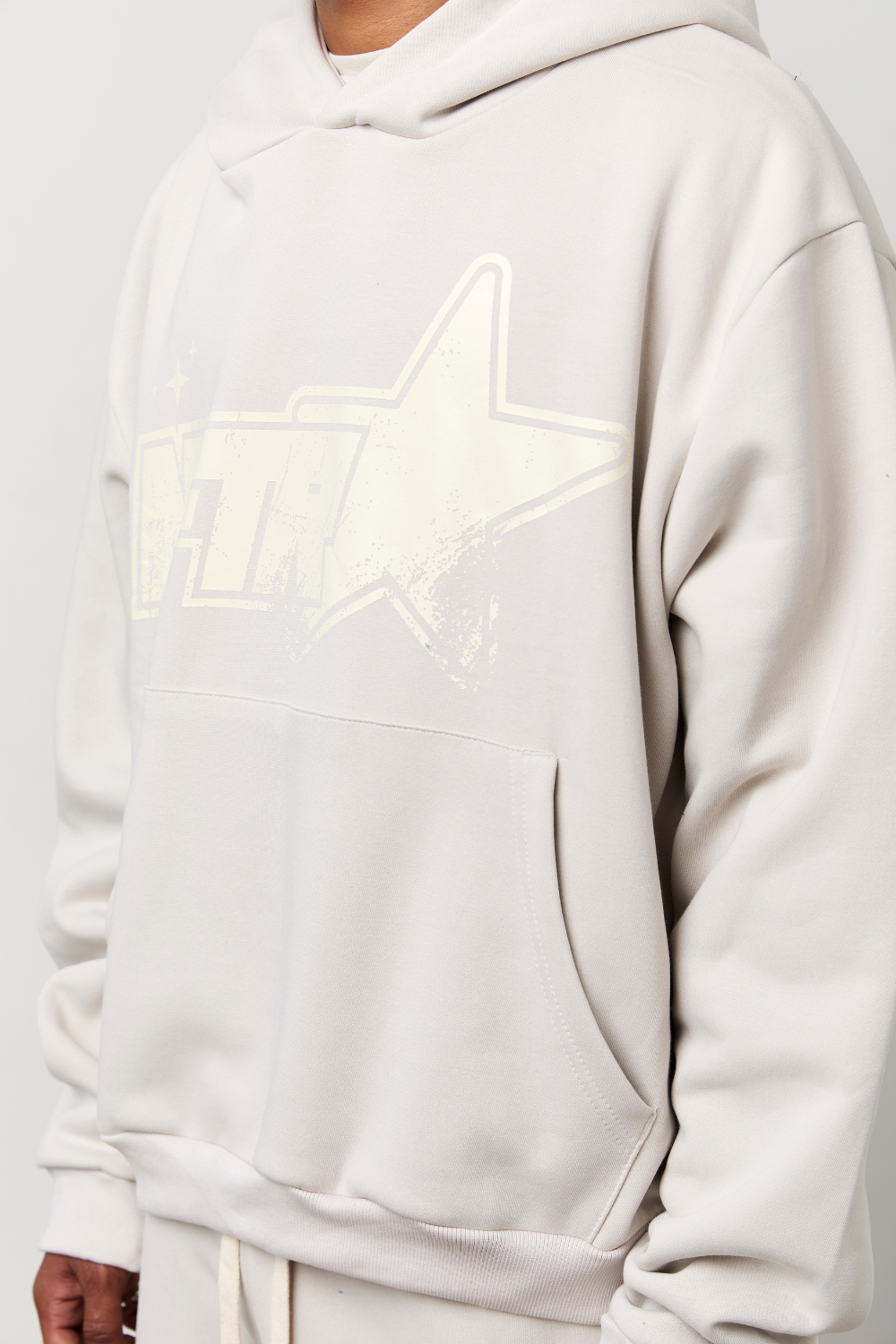 STAR HOODIE GREY