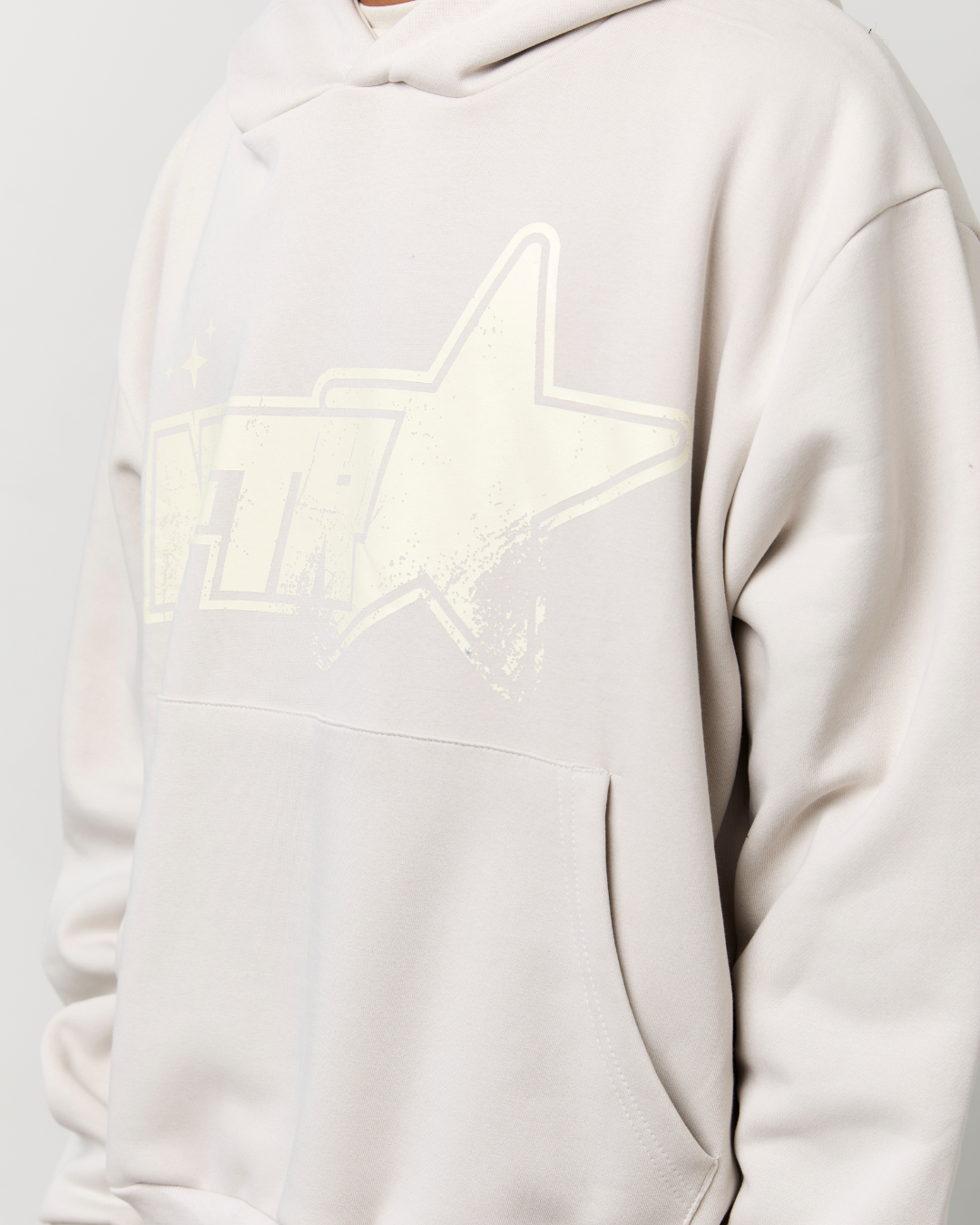 STAR HOODIE GREY