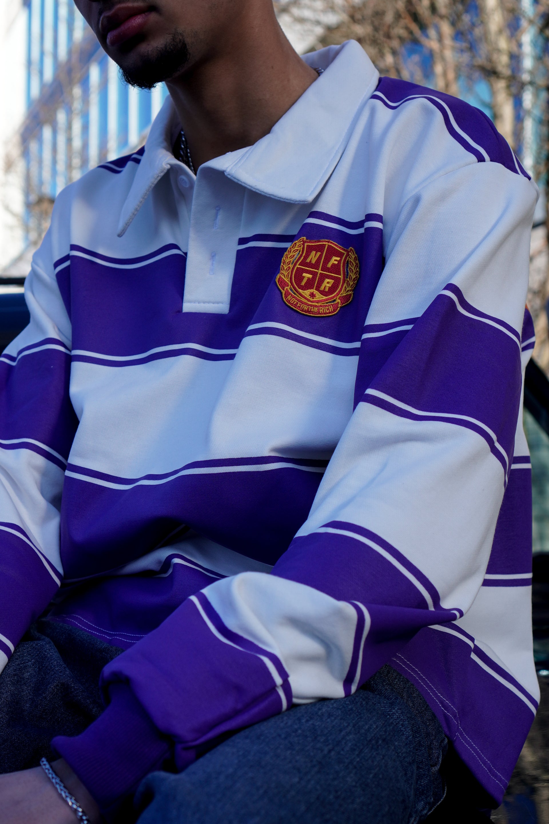 NFTR Polo Sweater Purple
