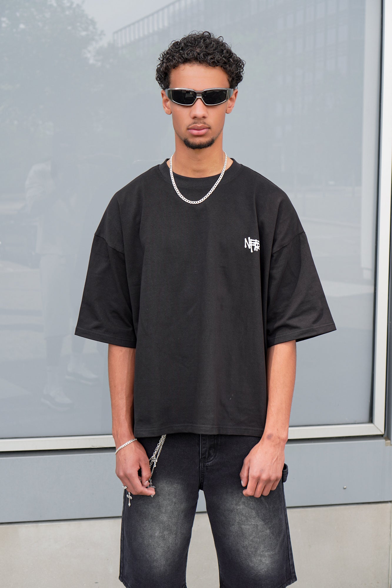 Black Graffiti Basics Tee