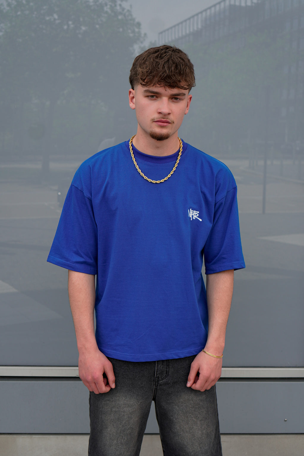 Royal Blue Graffiti Basics Tee