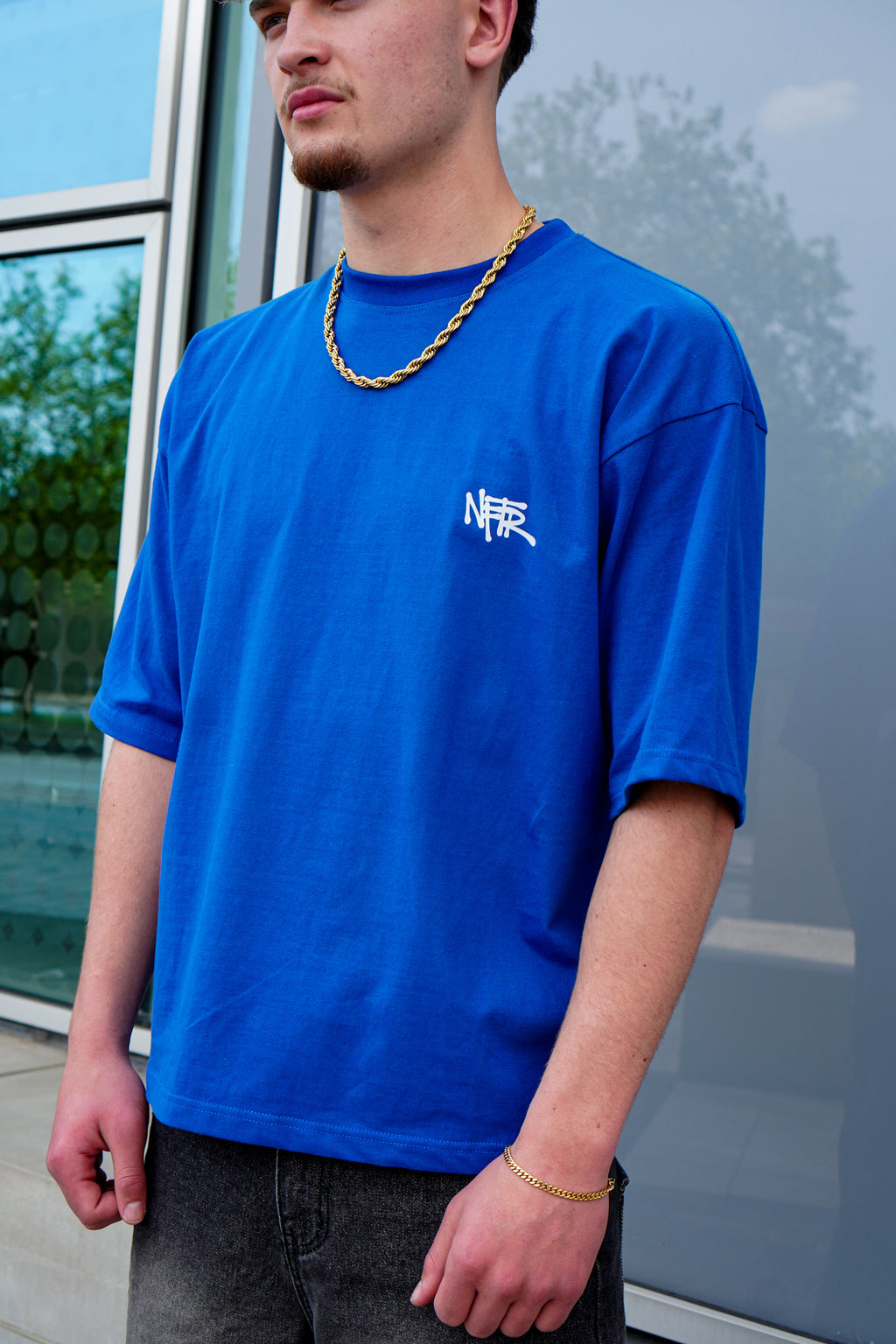 Royal Blue Graffiti Basics Tee