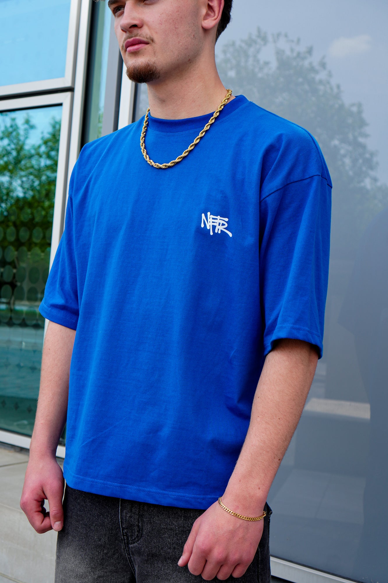 Royal Blue Graffiti Basics Tee