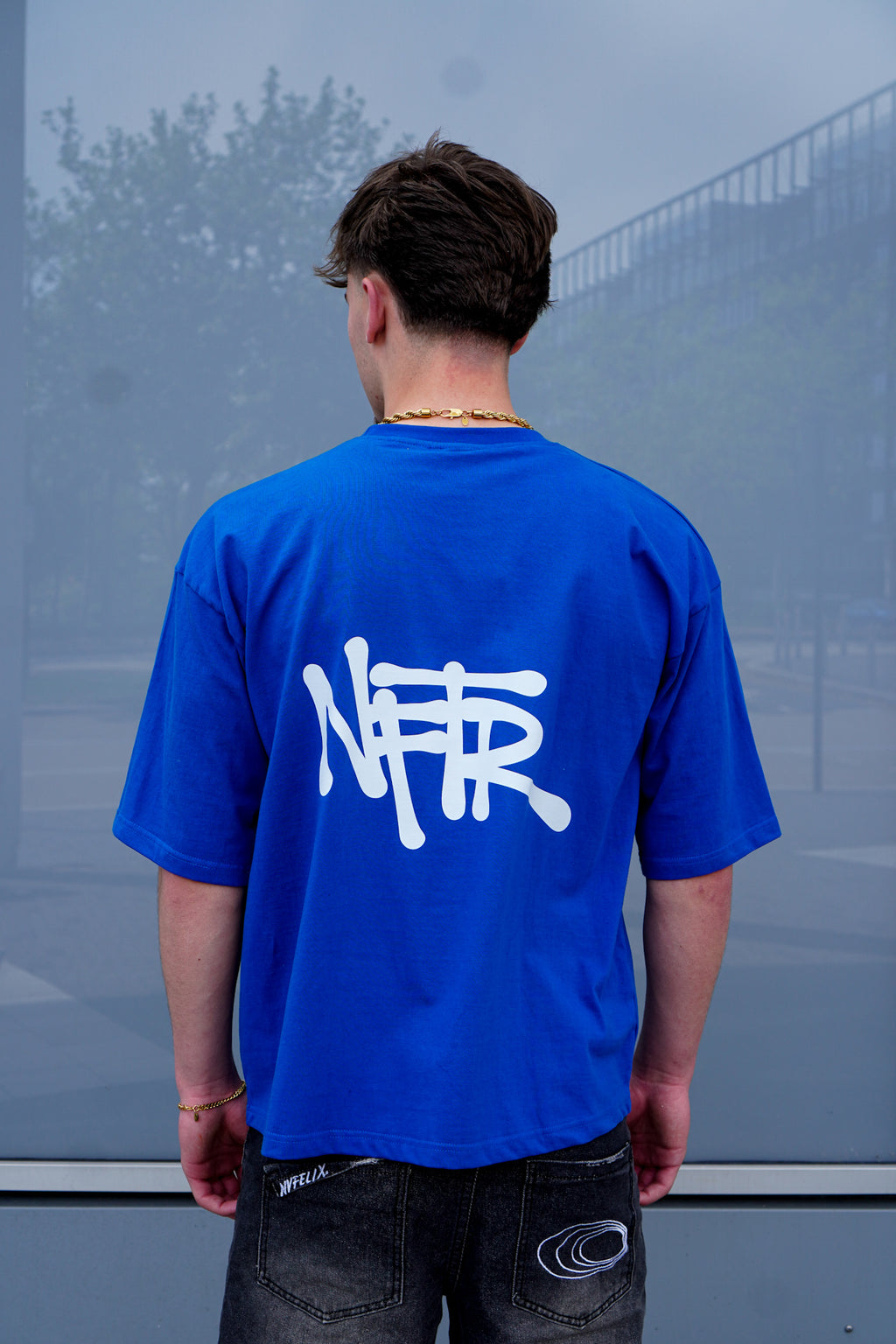 Royal Blue Graffiti Basics Tee