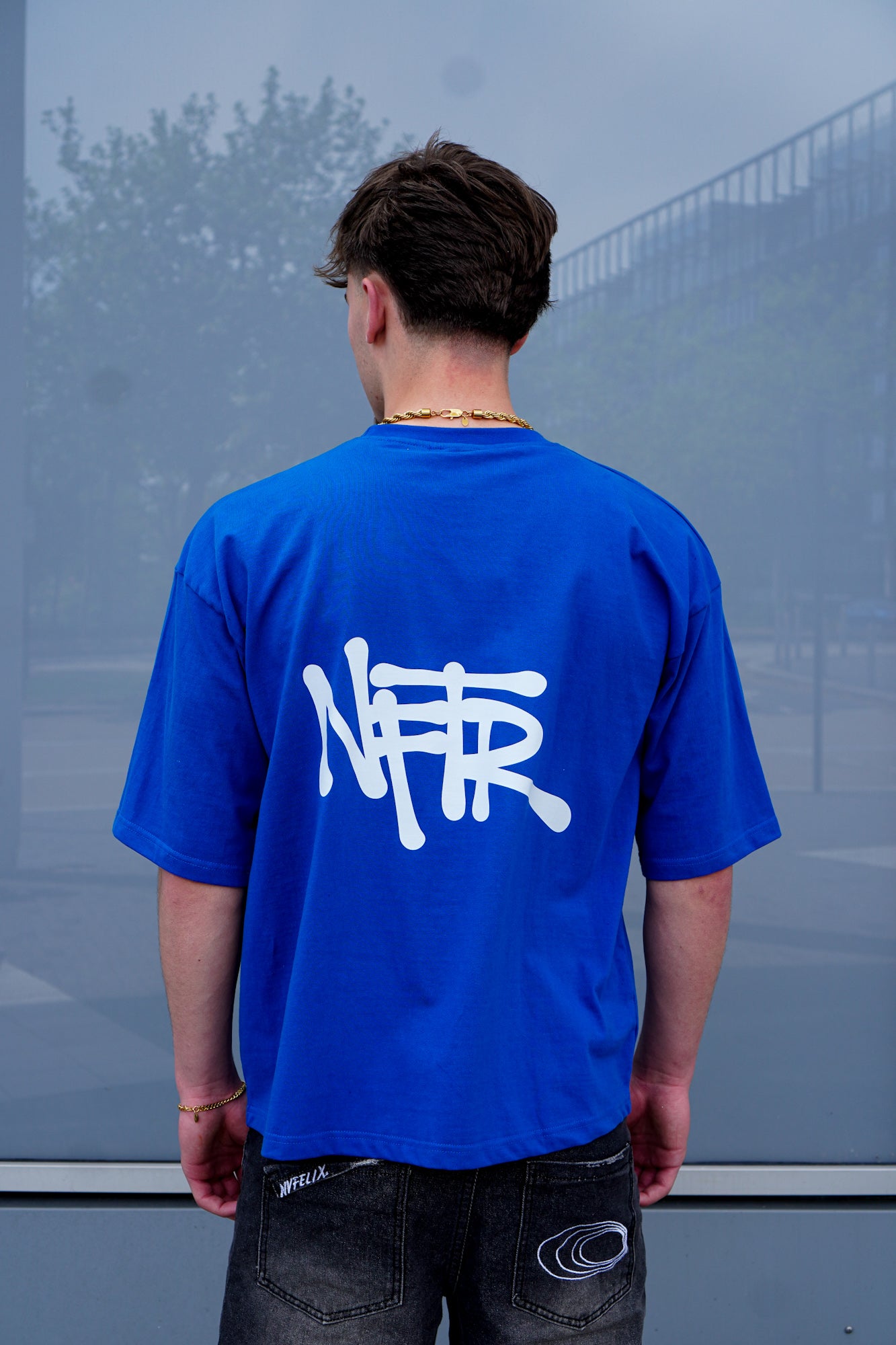 Royal Blue Graffiti Basics Tee
