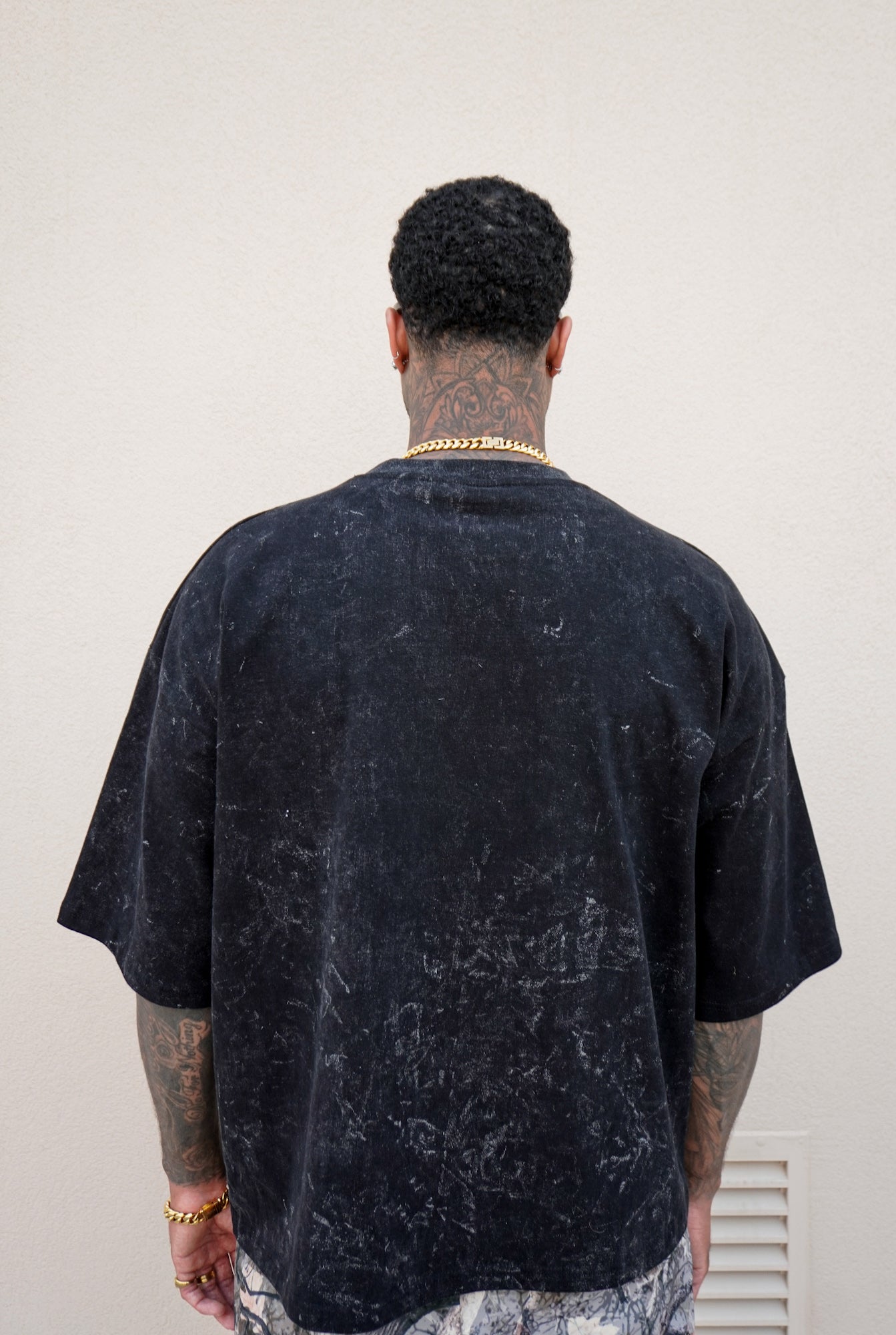 Cosmo Orange Camo Acid Wash