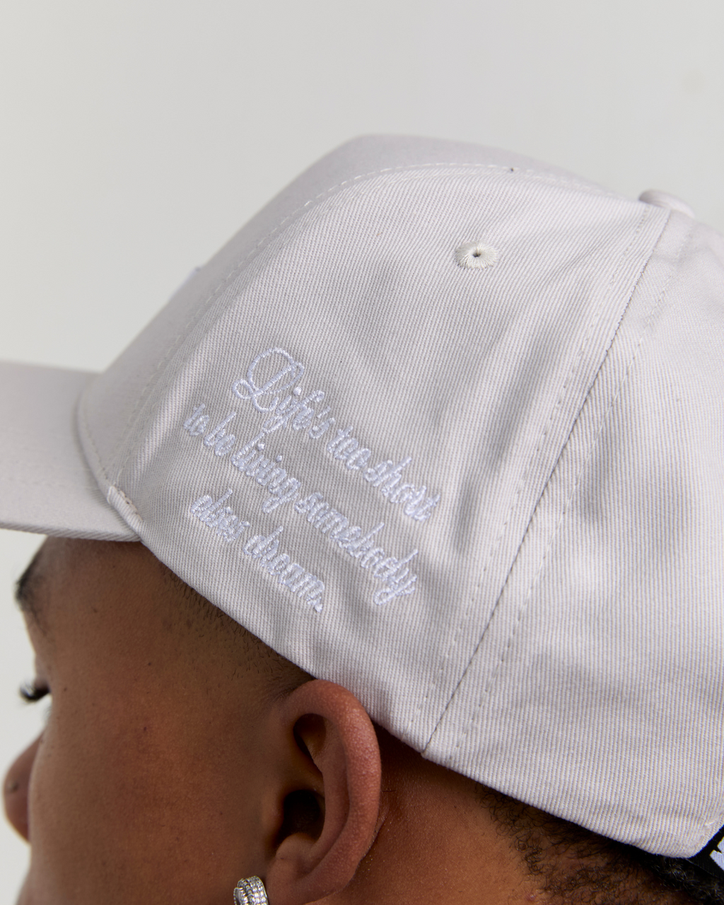 SLOGAN GREY CAP